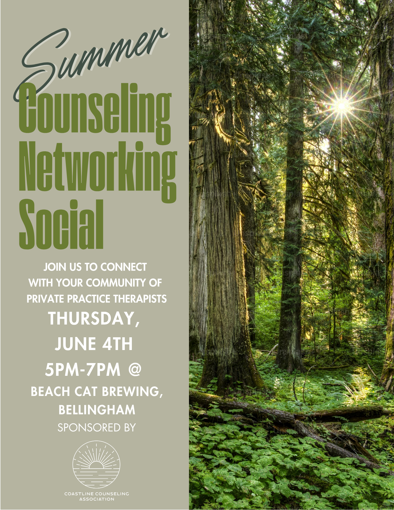 Summer 2026 Networking Social Flyer