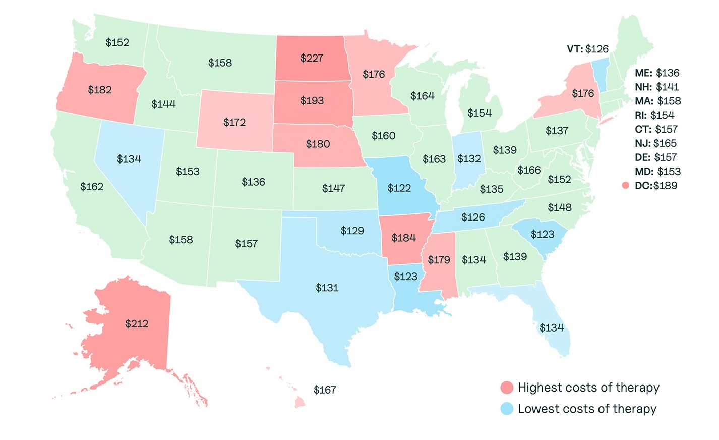 Simple Practice Session Fee Map